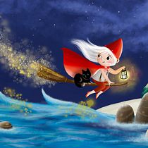 Mon projet du cours : Illustration jeunesse sur Procreate : créez une scène magique. Digital Illustration, Children's Illustration, Digital Painting, and Picturebook project by Anne Cesbron - 05.05.2024