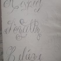 Mi proyecto del curso: Lettering para tatuajes. Projekt z dziedziny  Kaligrafia, T, pografia i Projektowanie tatuaż użytkownika Damian Chamorro - 06.05.2024