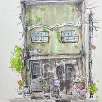 Mijn project van de cursus: Creëer expressieve architecturale schetsen met kleurstiften. Sketching, Drawing, Architectural Illustration, Sketchbook & Ink Illustration project by shiryl93 - 05.06.2024