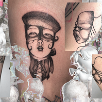 Mi proyecto del curso: Técnicas de tatuaje: sombreado con pepper shading n.n. Ilustração tradicional, e Desenho de tatuagens projeto de Angel Caicedo - 06.05.2024