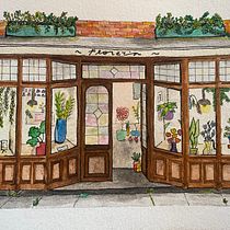 Mi proyecto del curso: Ilustración urbana en acuarela: retrata tu ciudad. Pintura, Desenho, Pintura em aquarela e Ilustração arquitetônica projeto de contacto_983853 - 06.05.2024