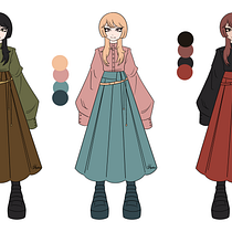 Mi proyecto del curso: Dibujo de personajes llenos de personalidad. Character Design, Sketching, Drawing, Stor, telling, Stor, board, Artistic Drawing, and Narrative project by Cintia Cueva Coral - 05.07.2024