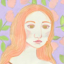 My project for course: Gouache Portrait Painting with Pattern and Textures. Un projet de Peinture, Illustration numérique, Dessin de portrait , et Peinture gouache de Crystal Owen - 08.05.2024