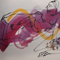 Varios sketches del curso y proyecto final (Badalona - playa) Ein Projekt aus dem Bereich Traditionelle Illustration, Skizzenentwurf, Zeichnung und Aquarellmalerei von Juanjo Bofill - 08.05.2024