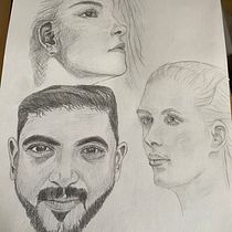 My project for course: Portrait Sketchbooking: Explore the Human Face. Sketching, Drawing, Portrait Drawing, Artistic Drawing, Sketchbook, and Pencil Drawing project by Barbara Mack - 05.08.2024