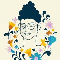 Meu projeto do curso: Retrato ilustrado com elementos botânicos. Traditional illustration, Digital Illustration, Botanical Illustration, and Digital Drawing project by Marina Ferreira - 05.08.2024