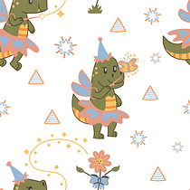Meu projeto do curso: Design têxtil para moda infantil Ein Projekt aus dem Bereich Digitale Illustration, Kinderillustration und Textildesign von Evellyn Schwabe - 08.05.2024