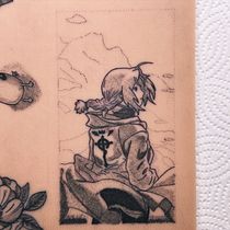 Meu projeto do curso: Técnicas de tatuagem: sombreamento com pepper shading. Ilustração tradicional, e Desenho de tatuagens projeto de julianoblancodeoliveira - 09.05.2024