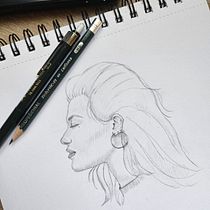 Mi proyecto del curso: Sketchbook de retrato: explora el rostro humano. Sketching, Drawing, Portrait Drawing, Artistic Drawing, and Sketchbook project by jt_vivas_art - 05.10.2024