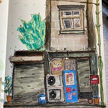 My project for course: Expressive Architectural Sketching with Colored Markers. Sketching, Drawing, Architectural Illustration, Sketchbook & Ink Illustration project by harrypalmer_7 - 05.10.2024