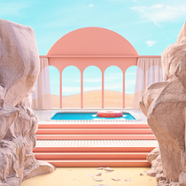 My project for course: 3D Illustration: Surreal Spaces with Cinema 4D Ein Projekt aus dem Bereich Architektur und ArchVIZ von Adel Bakir - 11.05.2024