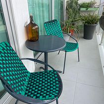 Meu projeto do curso: Técnicas de trançado com corda para cadeiras coloridas. Un proyecto de Diseño, Artesanía, Diseño, creación de muebles					 y Telar de Rosario Costa - 08.05.2024