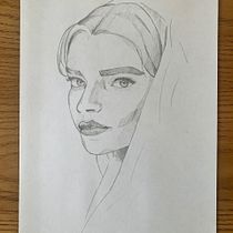 Mi proyecto del curso: Cuaderno de retratos a línea con grafito. Un proyecto de Bellas Artes, Bocetado, Dibujo, Dibujo de Retrato y Sketchbook de maujuarez2002 - 11.05.2024