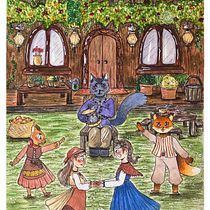 Mi proyecto del curso: Mundos imaginarios ilustrados con tinta y acuarela. Traditional illustration, Character Design, Drawing, Watercolor Painting, Ink Illustration, and Manga project by aline - 05.12.2024