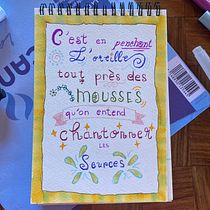 Mon projet du cours : Initiation au doodling créatif et au lettering manuel. Traditional illustration, Lettering, Drawing, H, and Lettering project by camatte.cecile - 05.12.2024