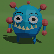 Fora o projeto do curso fiz um personagem a parte para treino. Een project van 3D,  3D-modellering, Videogames, 3D-karakterontwerp y Videogame-ontwerp van wolffs_arts - 05.05.2024