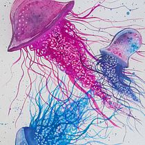 Mon projet du cours : Techniques modernes d’aquarelle. Un progetto di Illustrazione tradizionale, Belle arti, Pittura e Pittura ad acquerello di Loïka Houdot - 10.05.2024
