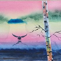 Mi proyecto del curso: Paisajes atmosféricos en acuarela Ein Projekt aus dem Bereich Bildende Künste, Malerei und Aquarellmalerei von Isabel López Fernández - 11.05.2024