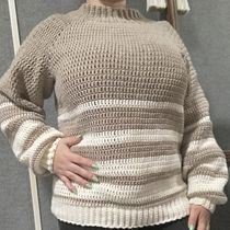 Mi proyecto del curso: Top-down: prendas a crochet de una sola pieza. Fashion Design, Fiber Arts, DIY, Crochet, and Textile Design project by Noemí Ernst - 05.09.2024