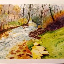 Il mio progetto del corso: Pittura di paesaggi realistici ad acquerello. Projekt z dziedziny  Sztuki piękne,  Malarstwo, Sketching, Malowanie akwarelą, Ilustracja naturalist i czna użytkownika giovanni cecioni - 07.05.2024
