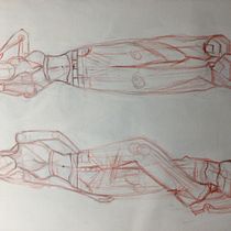 Mi proyecto del curso: Dibujo anatómico para principiantes Ein Projekt aus dem Bereich Bildende Künste, Skizzenentwurf, Bleistiftzeichnung, Zeichnung, Realistische Zeichnung und Anatomische Zeichnung von msaiz2010 - 13.05.2024