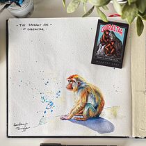 My project for course: Expressive Animal Portraits in Watercolor. Un projet de Illustration traditionnelle, Aquarelle, Dessin réaliste et Illustration naturaliste de Konstancja Tanjga - 13.05.2024