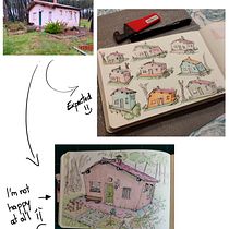 Mi proyectazo Final: Dibujo arquitectónico expresivo con marcadores de colores.. Sketching, Drawing, Architectural Illustration, Sketchbook & Ink Illustration project by guillehernandezalfaro - 05.14.2024