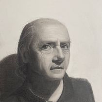 Retrato realista con lápiz de grafito. Un progetto di Illustrazione tradizionale, Belle arti, Bozzetti, Disegno a matita, Disegno, Disegno di ritratti, Disegno realistico, Disegno artistico e Disegno anatomico di mmiquelherrera - 14.05.2024