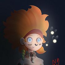 Mi proyecto del curso: Diseño de personajes fantásticos en Procreate. Projekt z dziedziny Trad, c, jna ilustracja, Projektowanie postaci, Ilustracja c, frowa, R, sunek c, frow, Malarstwo c i frowe użytkownika Carlos King - 15.05.2024
