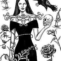 My project for course: Traditional Drawing Techniques with Procreate. Projekt z dziedziny Trad, c, jna ilustracja,  R, sunek, Ilustracja c, frowa, Portret, R, sunek c i frow użytkownika Zhou Su - 15.05.2024