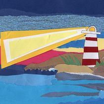 Barco con faro. Traditional illustration, Collage, Paper Craft, Children's Illustration, Creating with Kids, and Narrative project by jordi_bj - 05.15.2024
