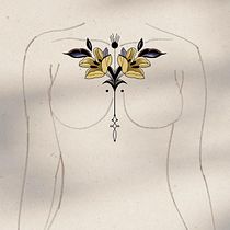 Meu projeto do curso: Design de tatuagem botânica com Procreate. Ilustração tradicional, Ilustração digital, Desenho de tatuagens e Ilustração botânica projeto de Tatiana Bartoli - 15.05.2024