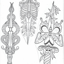Meu projeto do curso: Como desenhar uma tatuagem. Een project van Traditionele illustratie y  Tatoeageontwerp van samira Trucolo Angonese - 16.05.2024