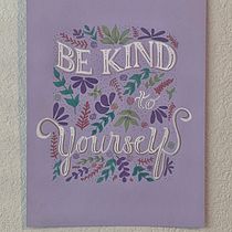 Be Kind to Yourself. T, pograph, Calligraph, Lettering, T, pograph, Design, H, and Lettering project by Carla Oliveira - 05.16.2024