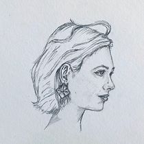 Mi proyecto del curso: Sketchbook de retrato: explora el rostro humano. Sketching, Drawing, Portrait Drawing, Artistic Drawing, and Sketchbook project by Maria Laura Torrado - 05.16.2024
