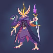 Il mio progetto del corso: Character design con Procreate: crea personaggi di fantasia - Eve il prescelto!. Projekt z dziedziny Trad, c, jna ilustracja, Projektowanie postaci, Ilustracja c, frowa, R, sunek c, frow, Malarstwo c i frowe użytkownika Angelo Federico Cutrono - 17.05.2024