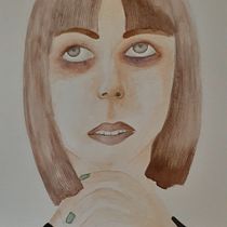 Meu projeto do curso: Retrato em aquarela a partir de uma fotografia. Traditional illustration, Watercolor Painting, and Portrait Drawing project by Ana Lucia Kroeff Vieira - 05.11.2024