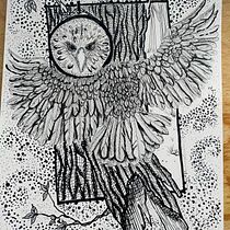 Mi proyecto del curso: Ilustración realista de pájaros con elementos creativos. Pencil Drawing, Drawing, Ink Illustration, and Naturalistic Illustration project by Angelika Villalta Soto - 05.12.2024