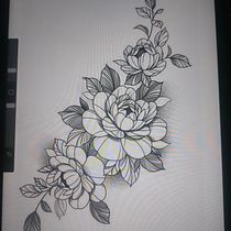 Mi proyecto del curso: Tatuaje botánico con puntillismo. Ilustração tradicional, Desenho de tatuagens e Ilustração botânica projeto de Oliver de Jesus Rodriguez - 15.05.2024