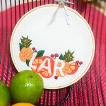 Meu projeto do curso: Lettering e bordado: designs do tipo negativo. Embroider, and Textile Design project by Pâm Ribeiro - 05.16.2024