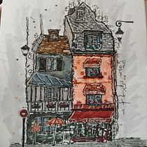 Mi proyecto del curso: Dibujo arquitectónico expresivo con marcadores de colores. Een project van  Schetsen,  Tekening,  Architecturale illustratie, Sketchbook y  Illustratie met inkt van Alvaro De Pedro Cabrera - 19.05.2024