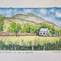 Meu projeto do curso: Caderno de viagem em aquarela. Traditional illustration, Watercolor Painting, Architectural Illustration, and Sketchbook project by nicolybento2010 - 05.19.2024