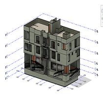 Mi proyecto de la universidad con lo aprendido del curso: Diseño y modelado arquitectónico 3D con Revit. Projekt z dziedziny 3D,  Architektura, Architektura wnętrz,  Modelowanie 3D, Architektura c, frowa i Wizualizacja architektoniczna użytkownika Marcelo Antonio Muñoz Arias - 17.05.2024