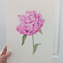 My project for course: Botanical Watercolor Illustration: Cross-hatching Technique. Fine Arts, Painting, Watercolor Painting, and Botanical Illustration project by sandralenore - 05.20.2024