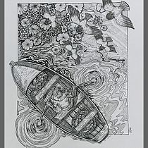 My project for course: Dip Pen and Ink Illustration: Capturing The Natural World. Sketching, Drawing, Artistic Drawing, Sketchbook, Ink Illustration, and Naturalistic Illustration project by Basab Dash - 05.20.2024