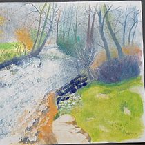 Meu projeto do curso: Pintura de paisagens realistas com aquarela. Projekt z dziedziny  Sztuki piękne,  Malarstwo, Sketching, Malowanie akwarelą, Ilustracja naturalist i czna użytkownika sofia_97 - 20.05.2024