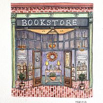 Boulder Bookstore Watercolor painting. Pintura, Desenho, Pintura em aquarela e Ilustração arquitetônica projeto de Mariela - 21.05.2024