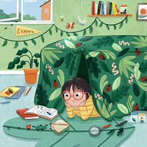 My project for course: Illustration for Children’s Books: Creating a Joyful Universe. Ilustração tradicional, Design de personagens, Esboçado, Ilustração digital, Ilustração infantil, Desenho digital, Narrativa, e Álbum ilustrado projeto de Chloe Evans - 21.05.2023