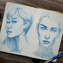 Mi proyecto del curso: Sketchbook de retrato: explora el rostro humano. Sketching, Drawing, Portrait Drawing, Artistic Drawing, Sketchbook, and Traditional illustration project by Javier Muciño Gutierrez - 05.20.2024