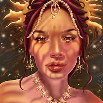 My project for course: Digital Fantasy Portraits with Photoshop. Traditional illustration, Drawing, Digital Illustration, Portrait Drawing, Digital Drawing, and Digital Painting project by Haleh Doroudgar - 05.21.2024
